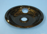 WPW10290350 Black 8" Drip Bowl for Whirlpool/KitchenAid Oven Range
