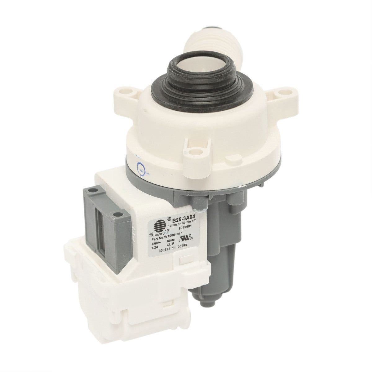 WPW10661045 Drain Pump for Whirlpool Washing Machine