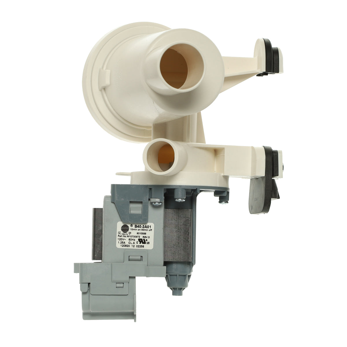 WPW10730972 Water Pump for Whirlpool/Maytag/KitchenAid Washers