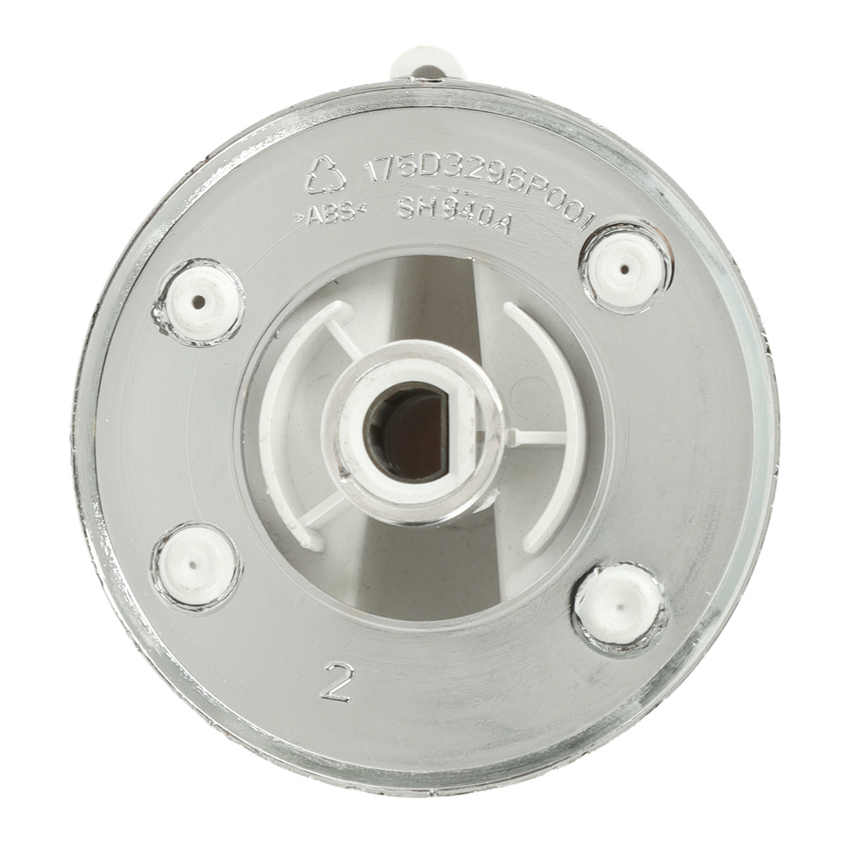 GE WW02F00278 White/Chrome Dryer Control Knob