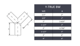 Butt Weld True Wye