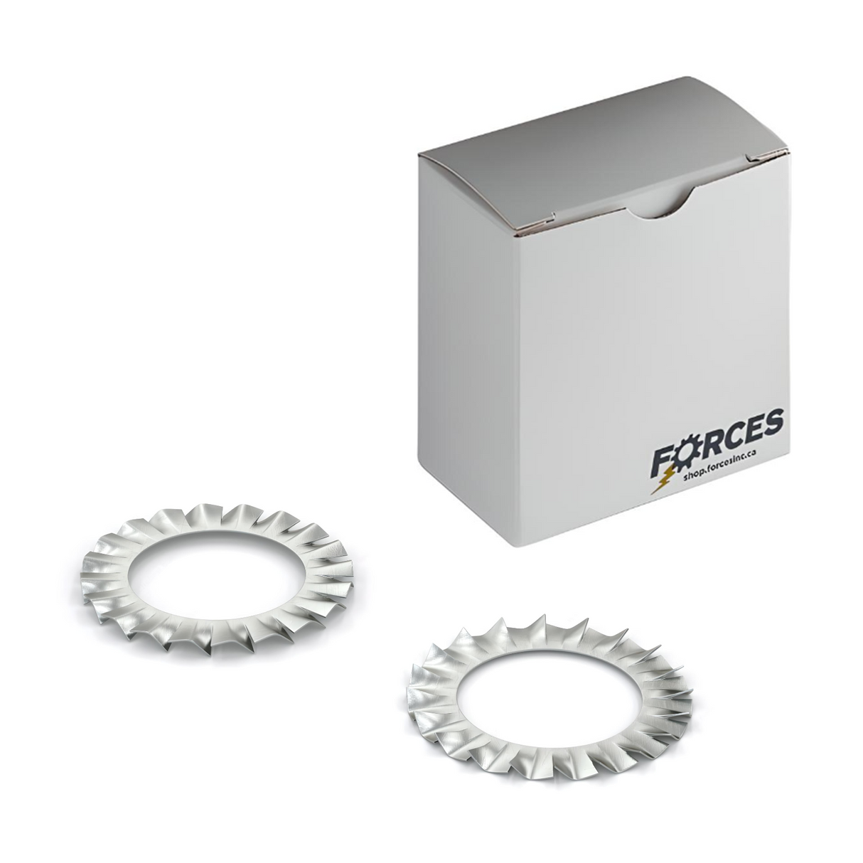 DIN 6798A External Tooth Serrated Lock Washer M8 - Zinc Plated