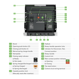 A32 Power Circuit Breaker 2000A 65kA 3P Fixed | A32Q3FH2000