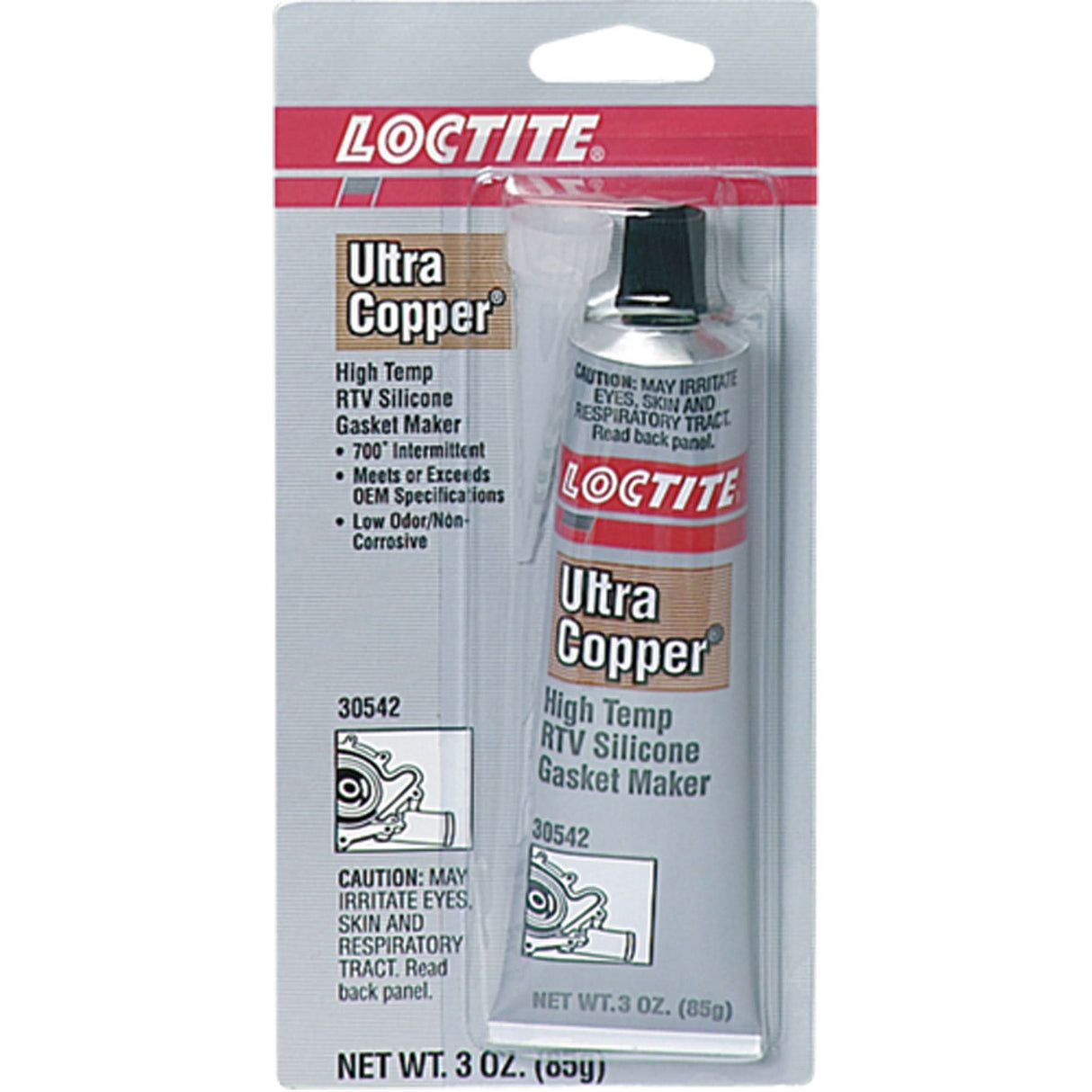 5920 High Temp RTV Silicone Gasket Maker, Tube, Copper