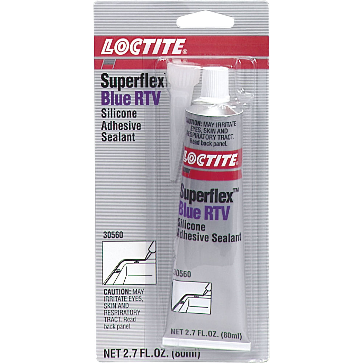 Superflex™ RTV Silicone Adhesive Sealant, Tube, Blue