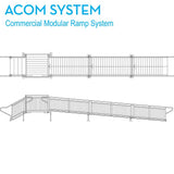 A*Com Modular Aluminum Wheelchair Ramp Kits with Turns | Commercial Canada