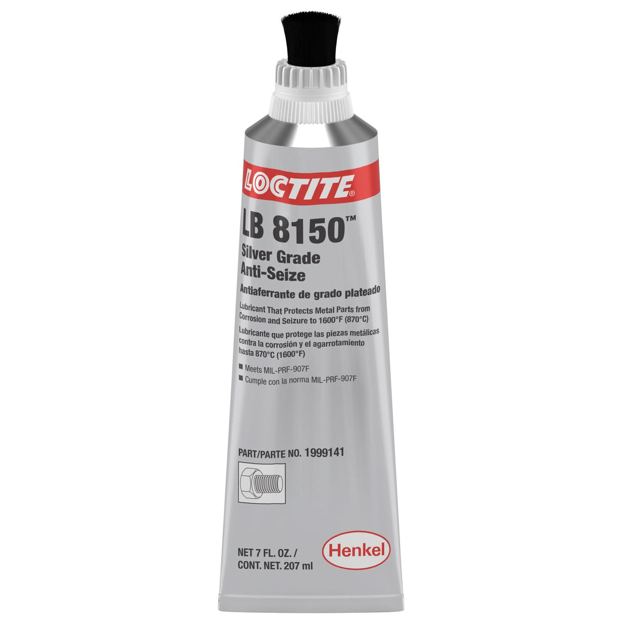 Silver Grade Anti-Seize, Tube, 1600°F (871°C) Max. Temp.