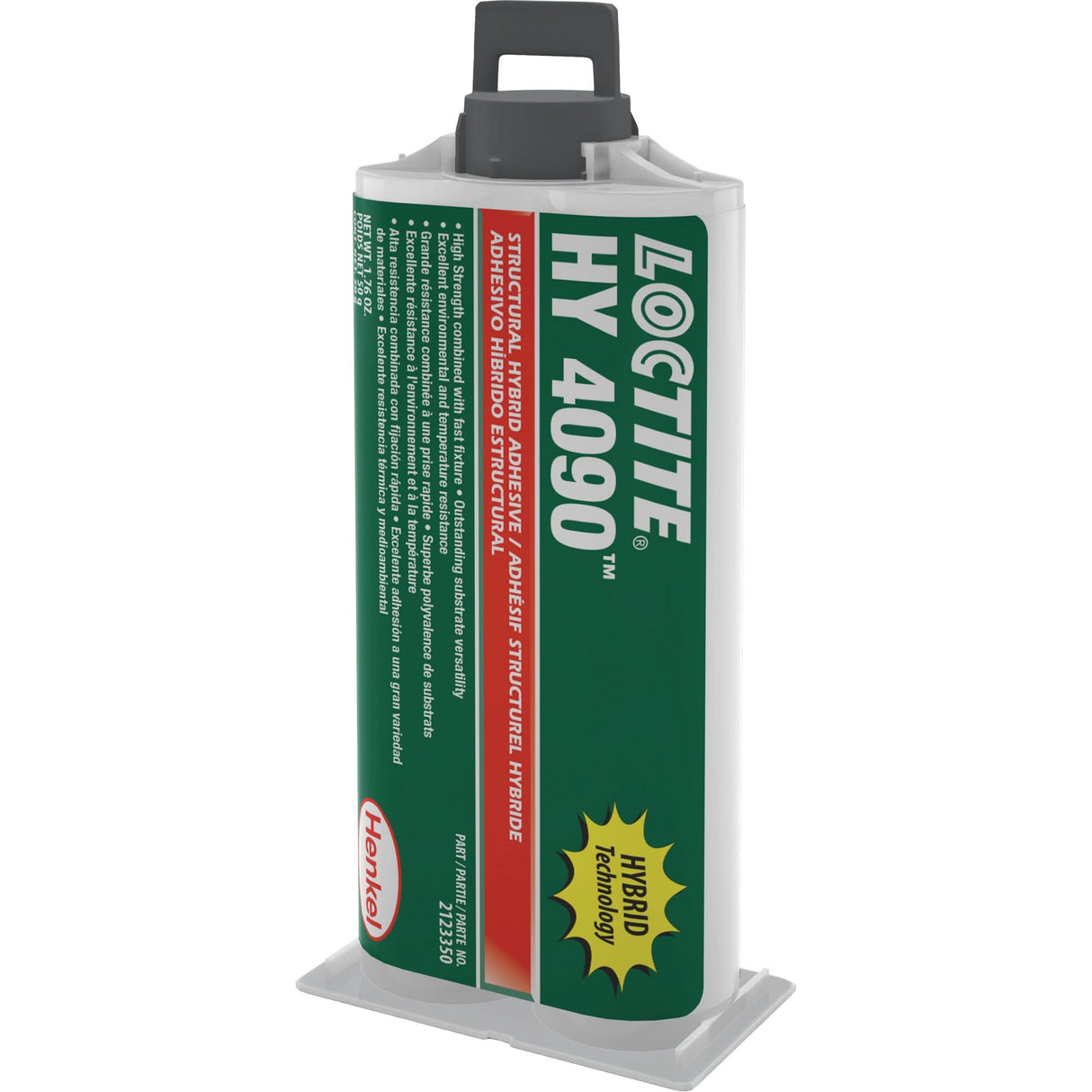 HY 4090™ Structural Repair Hybrid Adhesive, Two-Part, Dual Cartridge, 50 g, Off-White