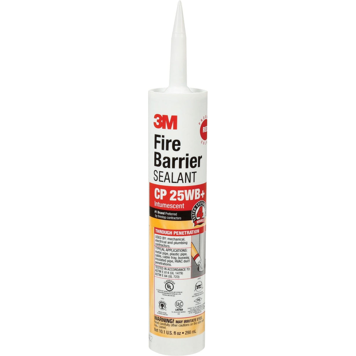 Fire Barrier Sealant CP, 298 ml, Cartridge, Red