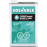 Professional Grade Lacquer Thinner, Rectangular Can, 3.78 L
