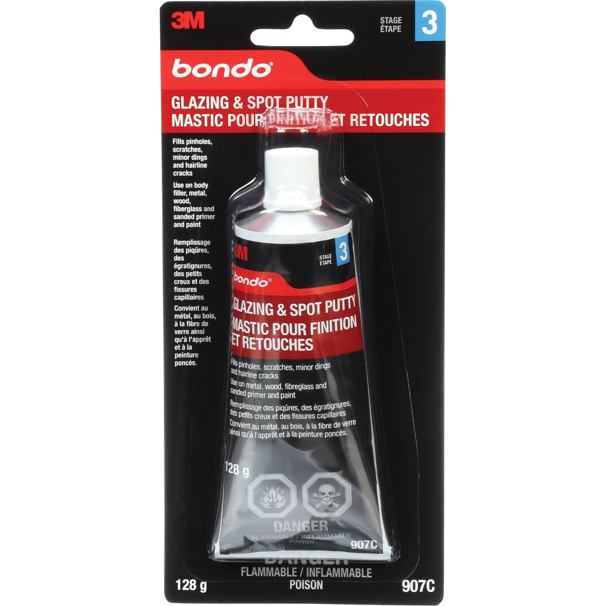 Bondo® Glazing & Spot Putty, 4.5 oz., Tube