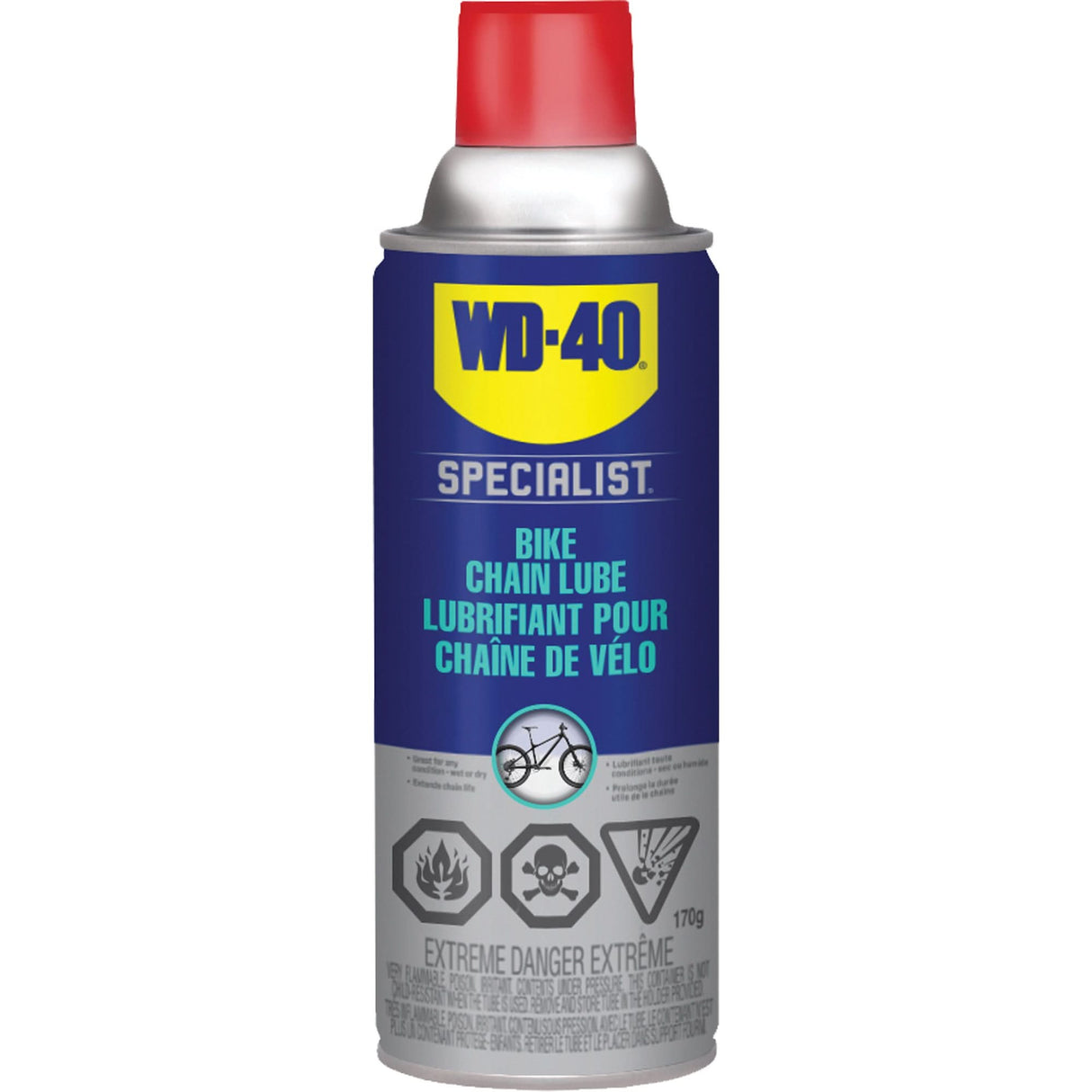Bike Chain Lubricant, Aerosol Can