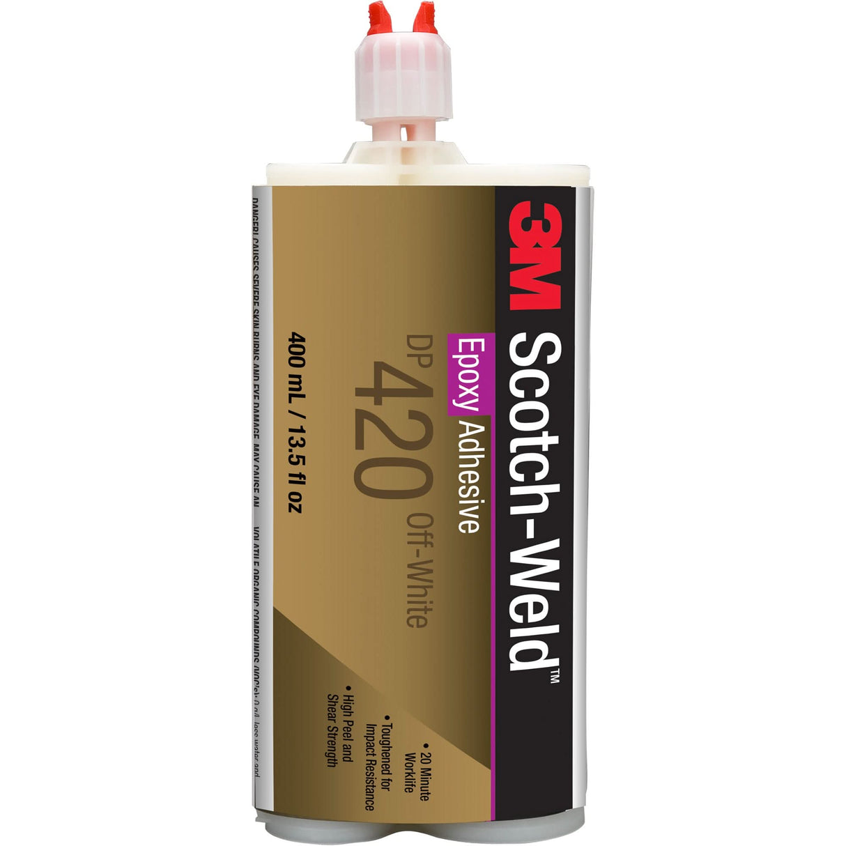 Scotch-Weld™ Adhesive, 400 ml, Cartridge, Two-Part, Off-White