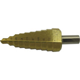 Jet-Kut® 10-Step Super Premium M35 Step Drill, 1/4" - 1" , 1/32" Increments, High Speed Steel