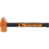 UCP-316 Super Heavy-Duty Indestructible Handle Cross Pein Hammer, 3 lbs. Head Weight, Plain Face, Solid Steel Handle