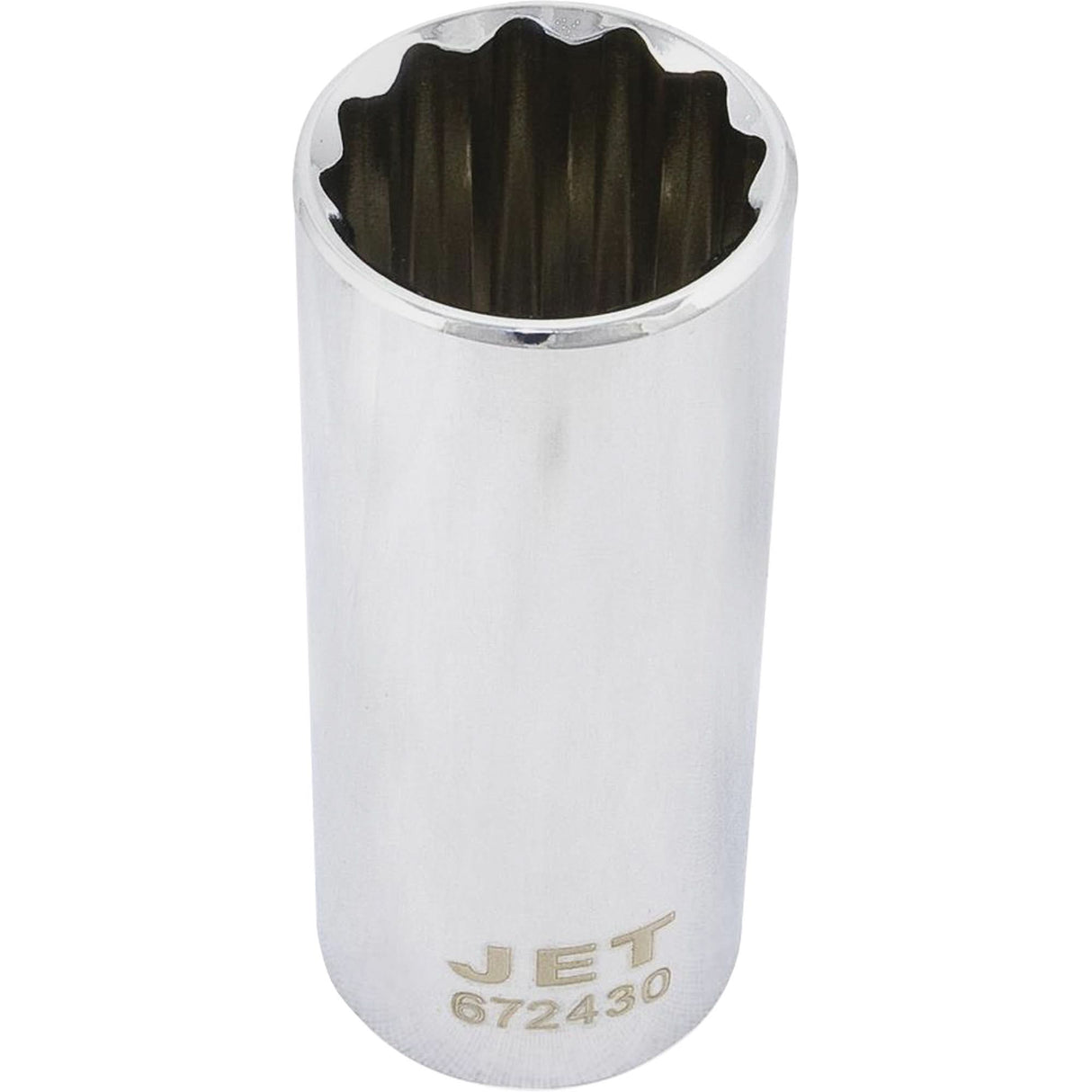 12-Point Chrome Socket, 15/16", 1/2" Drive, 12 Points, Deep