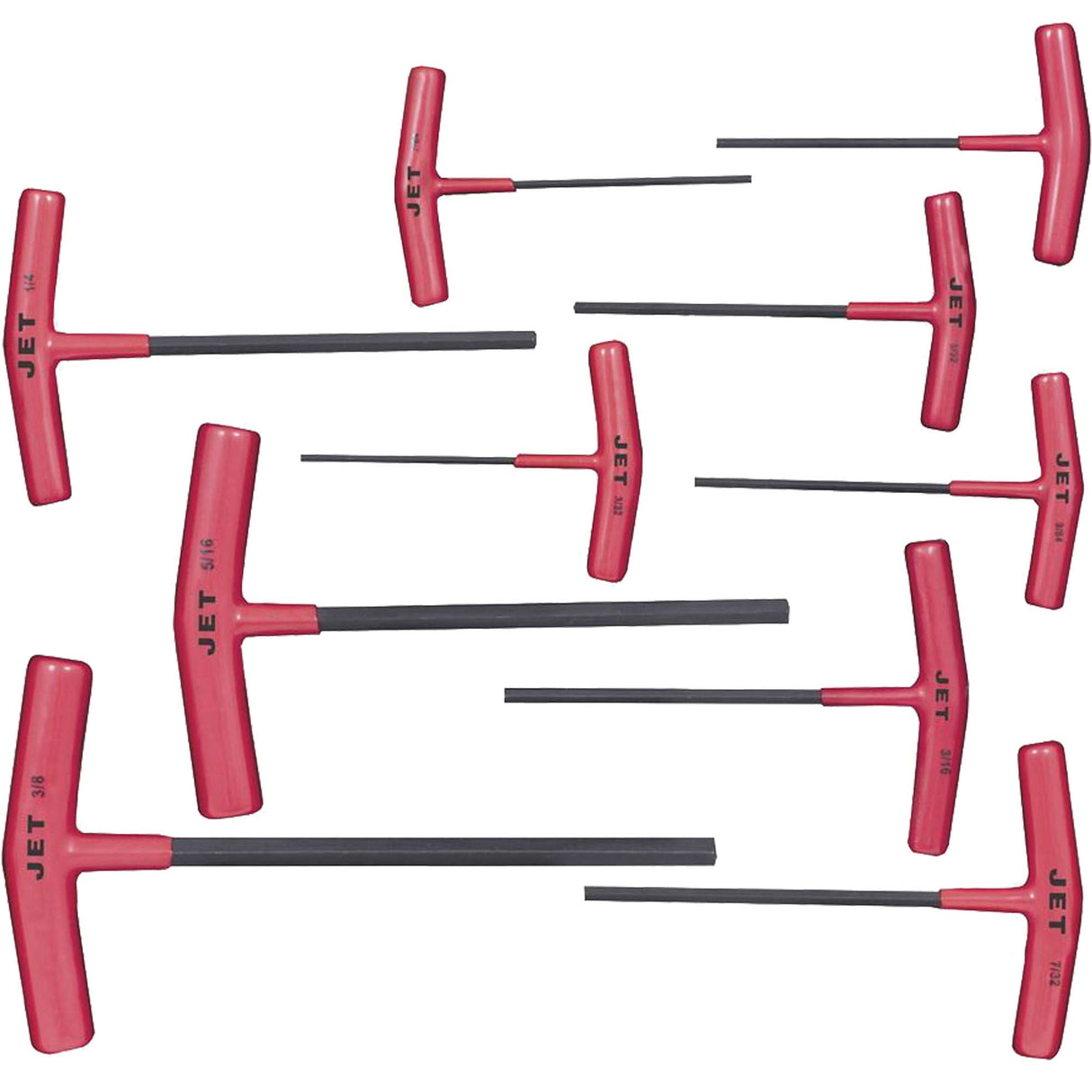JTHK-10 T-Handle Hex Key Set, 10 Pcs., Imperial/Torx®