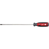 Cabinet Screwdriver, 3/16" Tip, Round, 279 mm L, Cushion Grip Handle