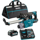 XGT Brushless Cordless SDS-Plus Rotary Hammer with DX10 Dust Extraction Attachment, 40 V, 1-3/16", 3 ft-lbs, 0-840 RPM