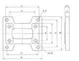 Base Plate For Gear Speed reducer Size 120