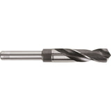 Reduced Shank Prentice Drill Bit, 1-1/16", High Speed Steel, 3" Flute