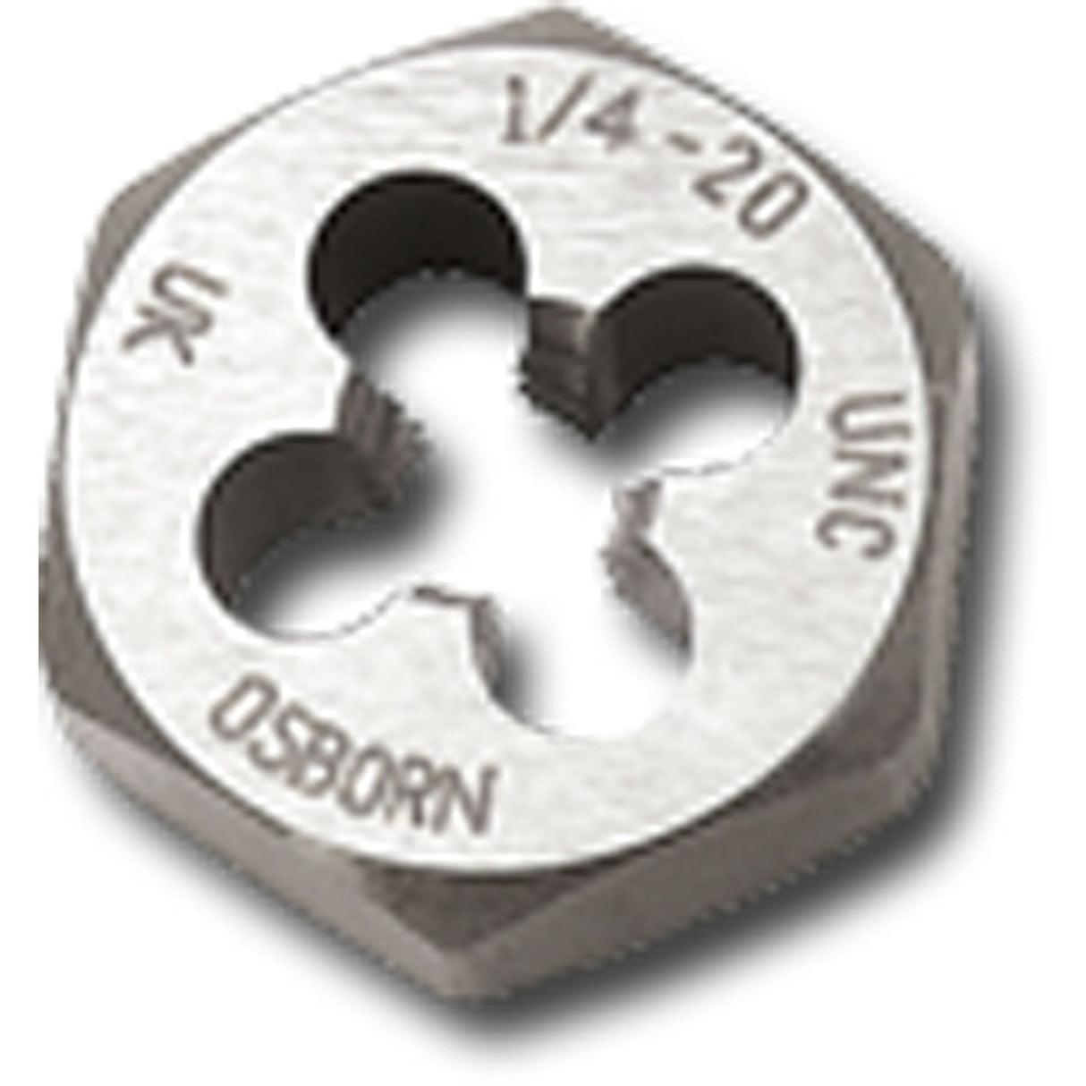 Hexagon Rethreading Die Nut, 0.92" Dia., M10x1.25 Thread, Carbon