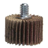Super Finish Mini Flap Wheel, Aluminum Oxide, 180 Grit, 1" x 1" x 1/4"-20