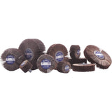 Flap Wheels - Mandrel Mounted Flap Wheels, Aluminum Oxide/Ceramic, 40 Grit, 2" x 1-1/2" x 1/4"