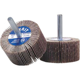 Flap Wheels - Mandrel Mounted Flap Wheels, Aluminum Oxide/Ceramic, 60 Grit, 2" x 1" x 1/4"