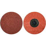 Quick-Change Cloth Disc, 3" Dia., 100 Grit, Aluminum Oxide
