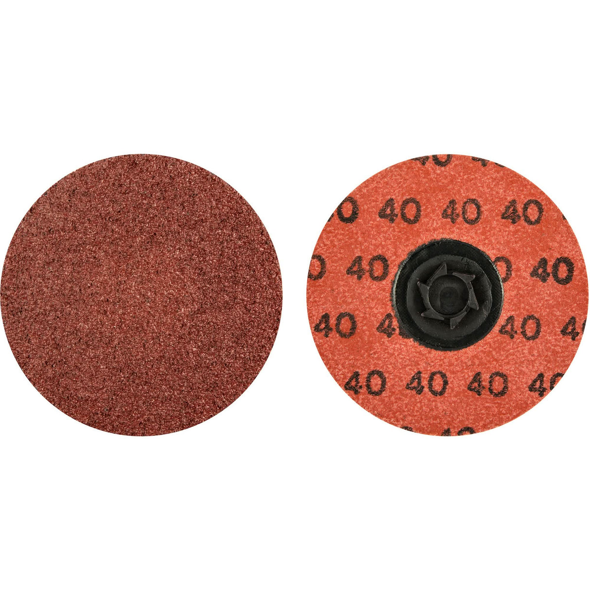 Quick-Change Cloth Disc, 3" Dia., 40 Grit, Aluminum Oxide