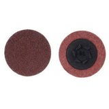 Quick-Change Cloth Disc, 3" Dia., 120 Grit, Aluminum Oxide