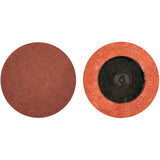 Quick-Change Cloth Disc, 1-1/2" Dia., 100 Grit, Aluminum Oxide