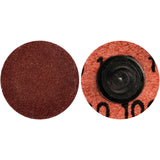 Quick-Change Cloth Disc, 1" Dia., 100 Grit, Aluminum Oxide