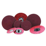 ALO Plus PowerLock® Cloth Disc, 2" Dia., 80 Grit, Aluminum Oxide