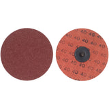 Quick-Change Surface Preparation Disc, 4" Dia., 50 Grit, Aluminum Oxide