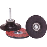 Speed-Lok TS Discs - Merit Alo Resin Bond Cloth Discs, 3" Dia., 24 Grit, Aluminum Oxide