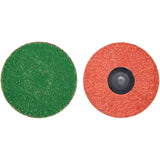 Zirc Plus Quick-Change Cloth Disc, 3" Dia., 120 Grit, Zirconia Alumina