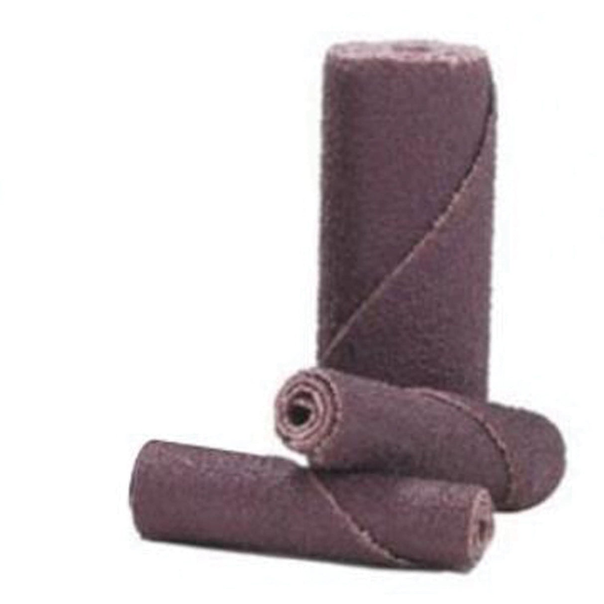 Cartridge Rolls, 80 Grit, 1/4" Dia., Aluminum Oxide, 1-1/2" L, 1/8" Arbor