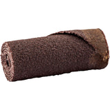Cartridge Rolls, 80 Grit, 3/8" Dia., Aluminum Oxide, 1" L, 1/8" Arbor