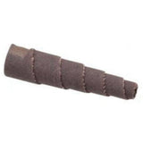 ALO Spiral Cartridge Rolls, 180 Grit, 3/8" Dia., Aluminum Oxide, 1-1/2" L, 1/8" Arbor