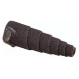 ALO Spiral Cartridge Rolls, 120 Grit, 1/2" Dia., Aluminum Oxide, 1-1/2" L, 1/8" Arbor