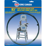 Wood Cutting Bandsaw Blade, 93" L x 1/8" W x 0.025" Thick, 14 TPI