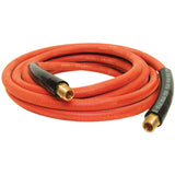 Airflex Premium Hoses with Fittings, Air, Rubber, 1/2" dia. x 50', 200 psi, 1/2 NPT