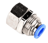 Bulkhead Union 8mm Tube x 1/8" BSPP (G) Push to Connect - Brass