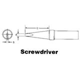 ET Series Tips For TEF891 Soldering Pencil, Screwdriver