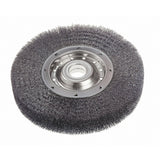 Crimped Wire Wheel Brushes - Wide Face, 10" Dia., 0.0118" Fill, 2" Arbor