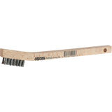 Small Cleaning Scratch Brushes, Steel, 3 x 7 Wire Rows, 7-3/4" Long