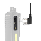 Écouteur Retevis 2 broches à tube acoustique discret avec micro PTT (style Service Secret)