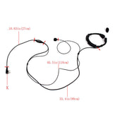 Microphone de gorge réglable et oreillette à tube acoustique Retevis ETK002 Premium (K1 2 broches)
